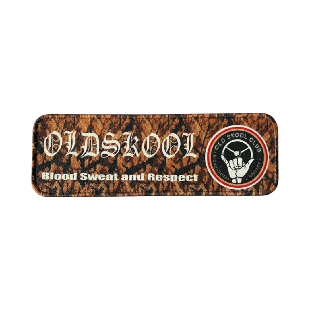 KJoF - Gul plys oldskool - Instrumentbords måtte 60 x 20 cm -