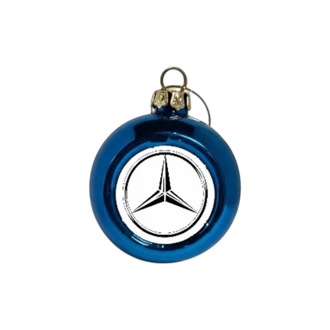 Julekugler - Mercedes - KJoF - Blå - 