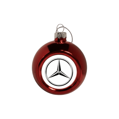 Julekugler - Mercedes - KJoF - Rød - 