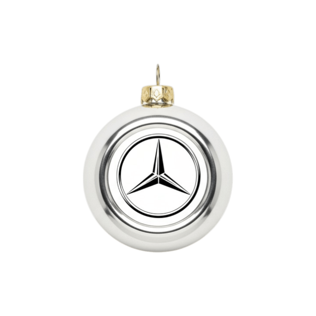Julekugler - Mercedes - KJoF - Sølv - 