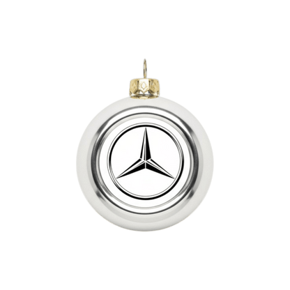 Julekugler - Mercedes - KJoF - Sølv - 