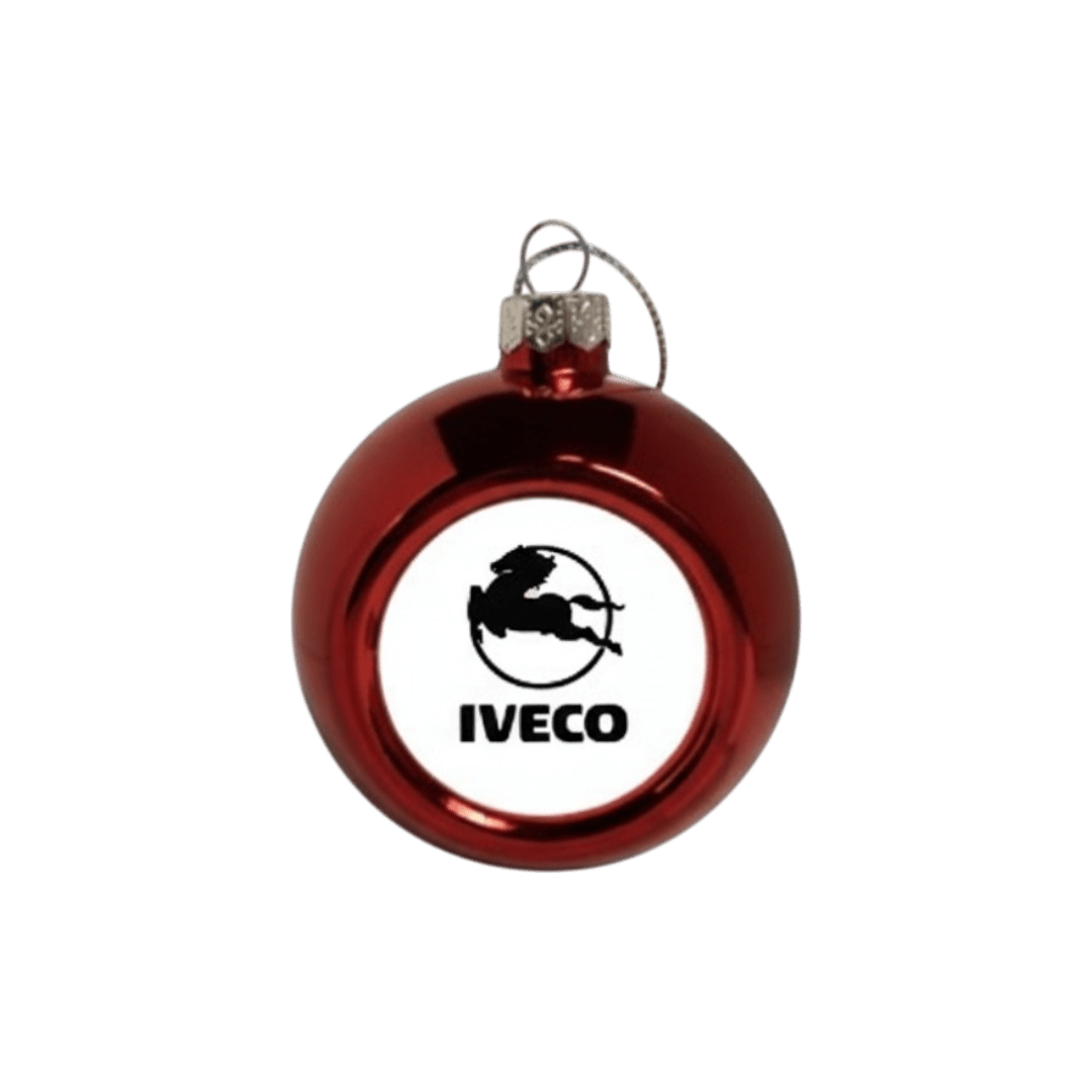 Julekugler - Iveco - KJoF - Rød - 