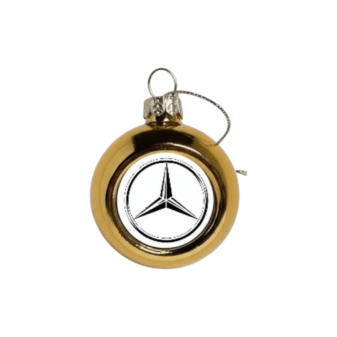Julekugler - Mercedes - KJoF - Guld - 