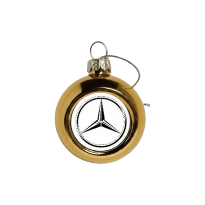 Julekugler - Mercedes - KJoF - Guld - 