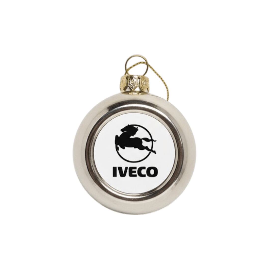 Julekugler - Iveco - KJoF - Sølv - 