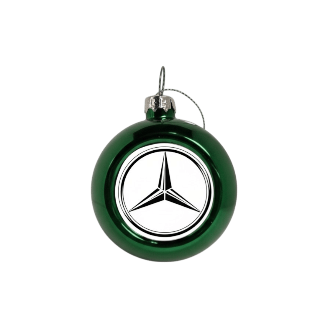 Julekugler - Mercedes - KJoF - Grøn - 