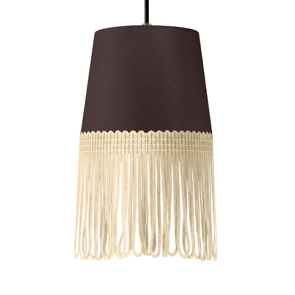 Lampe interiør alcantara anthracite - Beige - KJoF - 5cm - 