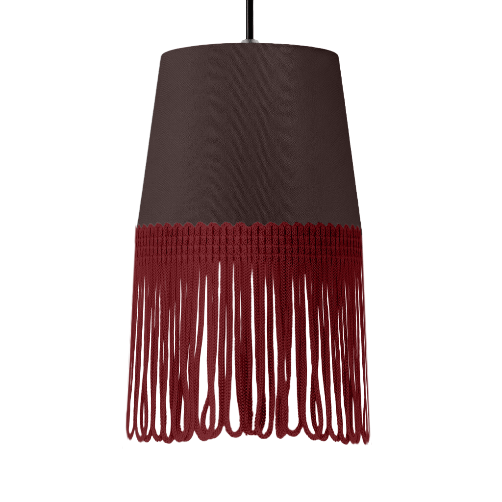Lampe interiør alcantara anthracite - Bordeaux - KJoF - 5cm - 