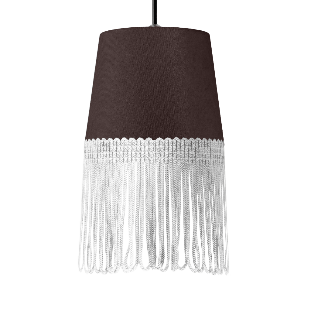 Lampe interiør alcantara anthracite - Hvid - KJoF - 5cm - 