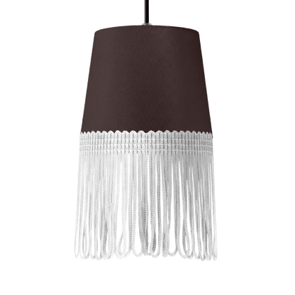 Lampe interiør alcantara anthracite - Hvid - KJoF - 5cm - 