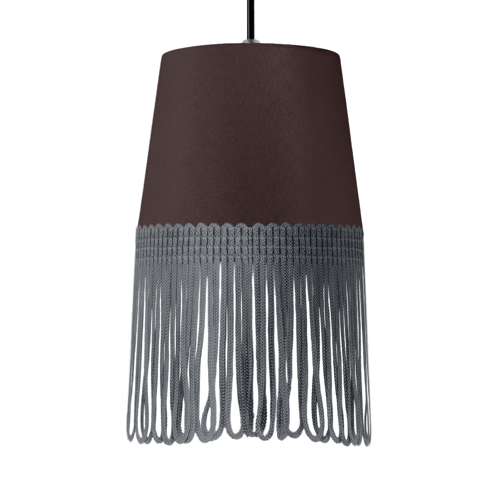 Lampe interiør alcantara anthracite - Mørkegrå - KJoF - 5cm - 