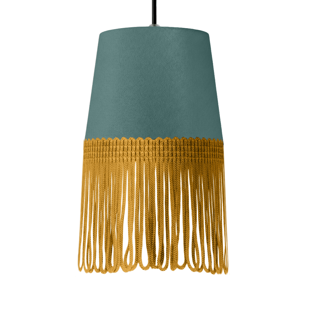 Lampe interiør alcantara aronagrøn - Guld - KJoF - 5cm - 