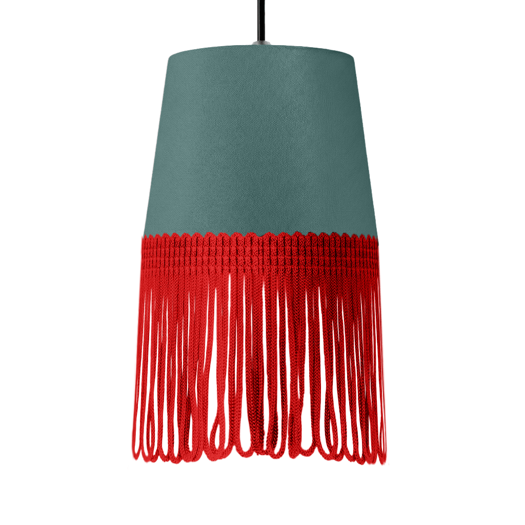 Lampe interiør alcantara aronagrøn - Rød - KJoF - 5cm - 