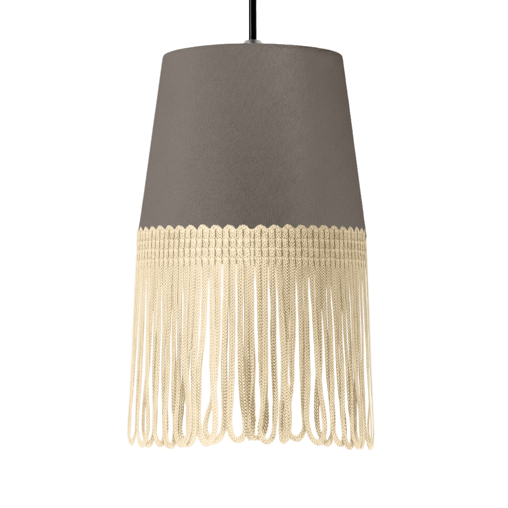 Lampe interiør alcantara askegrå - Beige - KJoF - 5cm - 