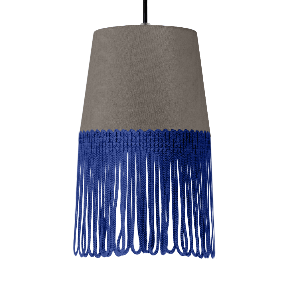 Lampe interiør alcantara askegrå - Blå - KJoF - 5cm - 