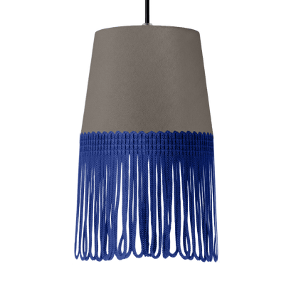 Lampe interiør alcantara askegrå - Blå - KJoF - 5cm - 
