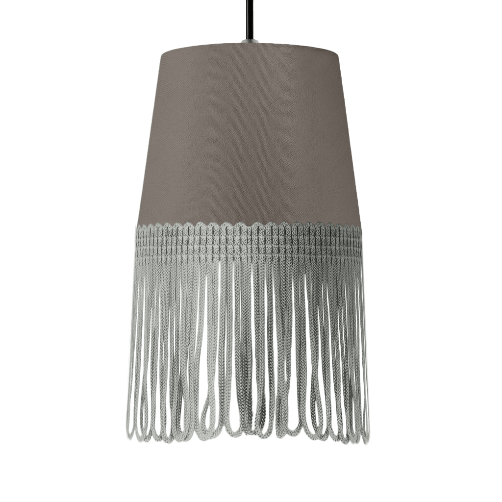 Lampe interiør alcantara askegrå - Grå - KJoF - 5cm - 