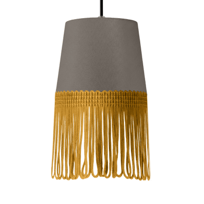 Lampe interiør alcantara askegrå - Guld - KJoF - 5cm - 