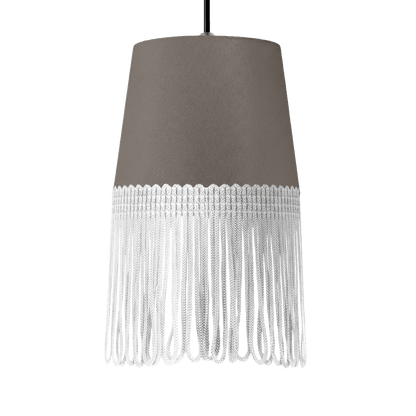 Lampe interiør alcantara askegrå - Hvid - KJoF - 5cm - 