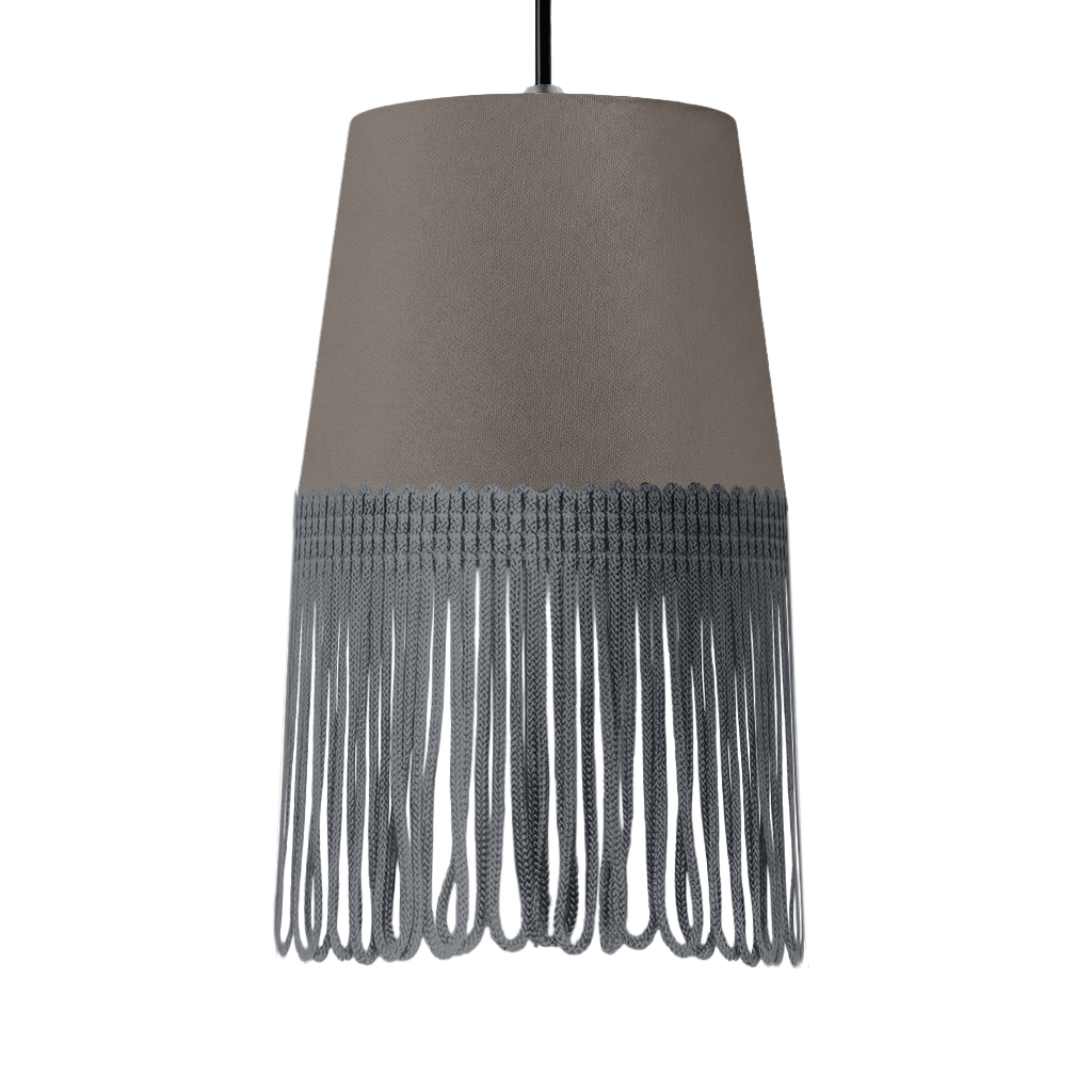 Lampe interiør alcantara askegrå - Mørkegrå - KJoF - 5cm - 