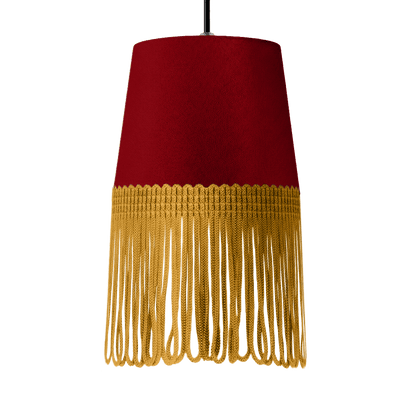 Lampe interiør alcantara bordeaux - Guld - KJoF - 5cm - 