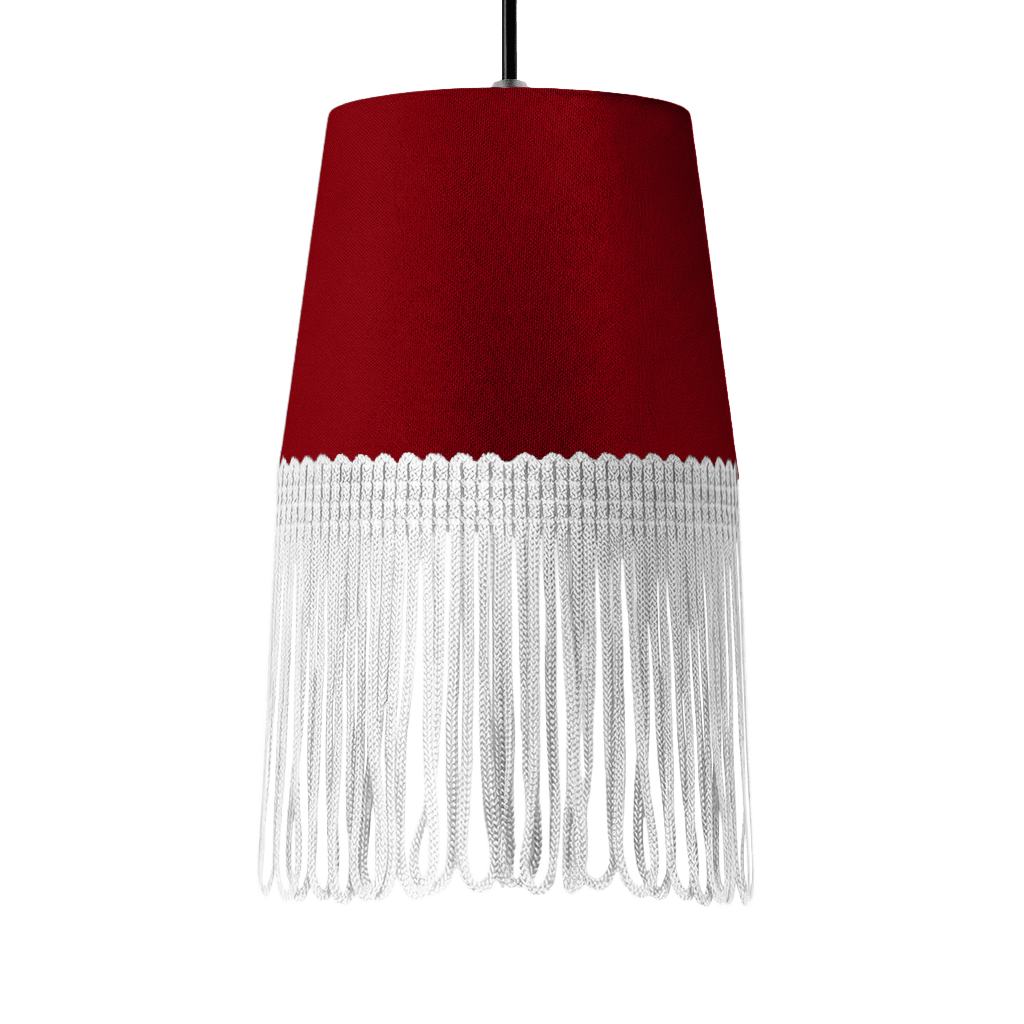 Lampe interiør alcantara bordeaux - Hvid - KJoF - 5cm - 
