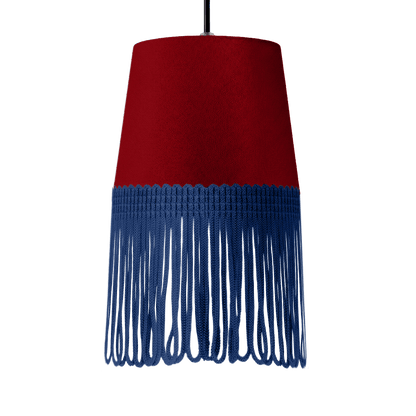 Lampe interiør alcantara bordeaux - Mørkeblå - KJoF - 5cm - 