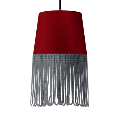 Lampe interiør alcantara bordeaux - Mørkegrå - KJoF - 5cm - 