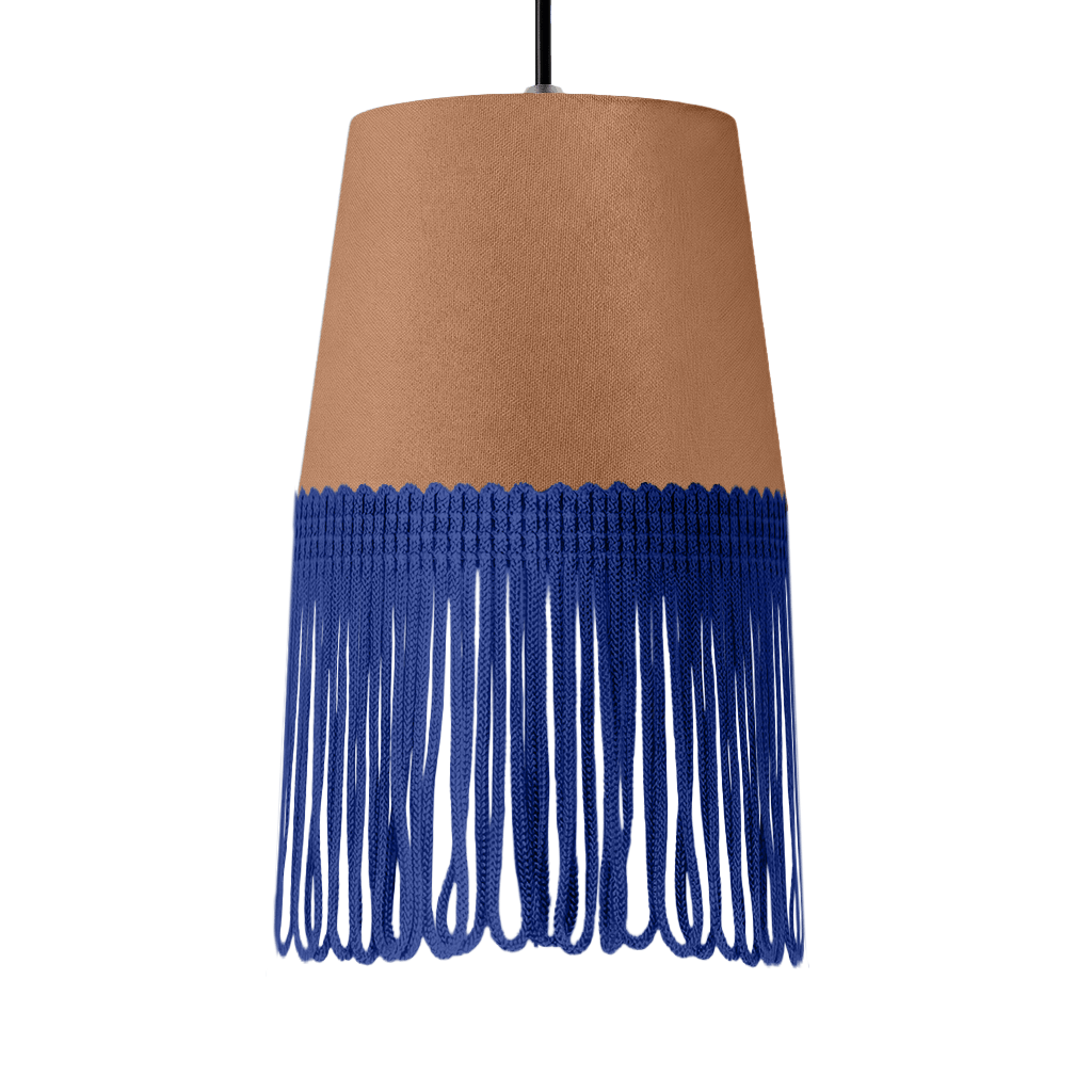 Lampe interiør alcantara brun - Blå - KJoF - 5cm - 