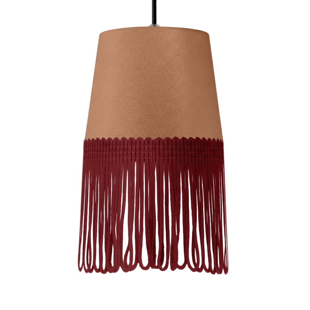 Lampe interiør alcantara brun - Bordeaux - KJoF - 5cm - 