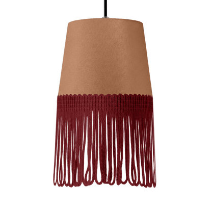 Lampe interiør alcantara brun - Bordeaux - KJoF - 5cm - 