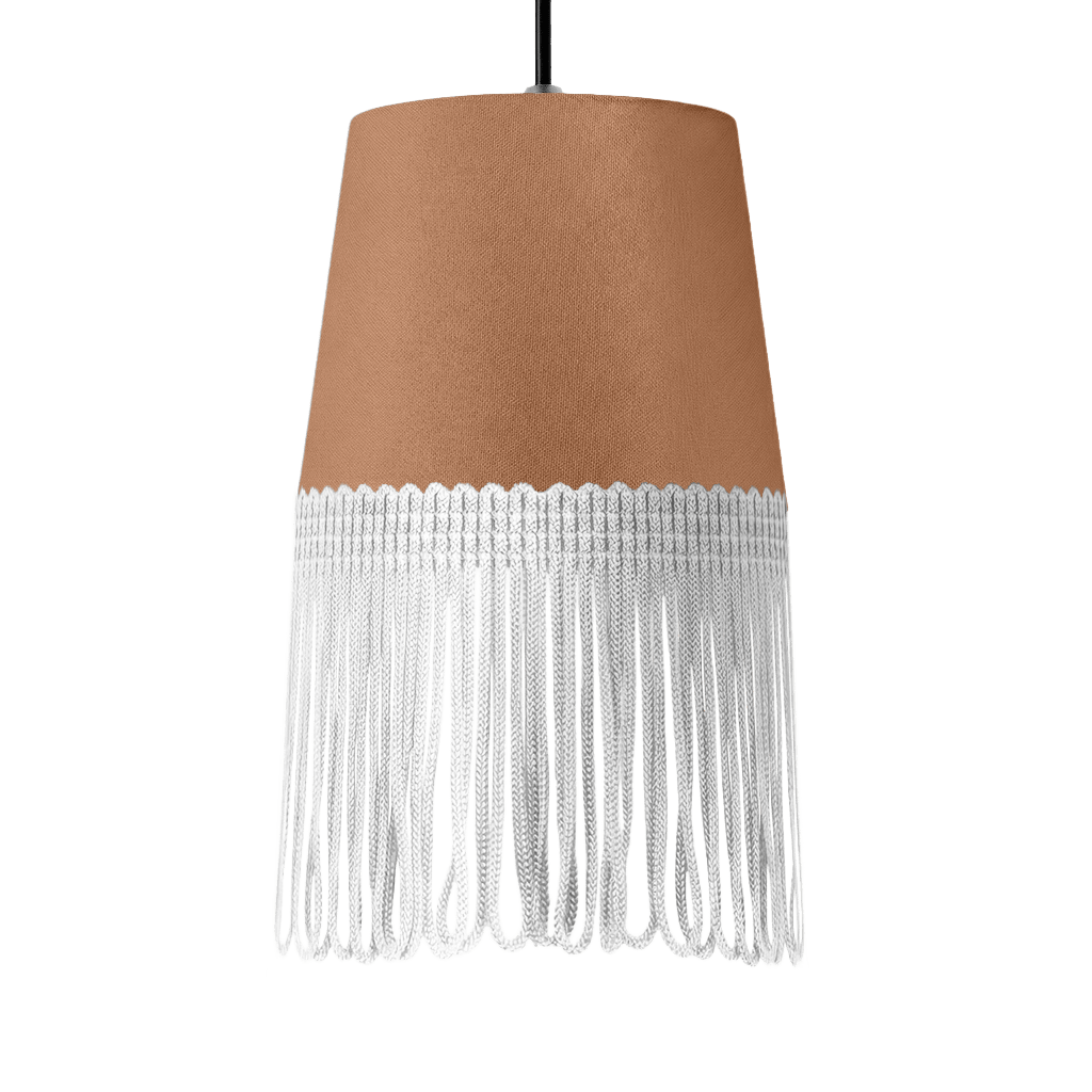 Lampe interiør alcantara brun - Hvid - KJoF - 5cm - 