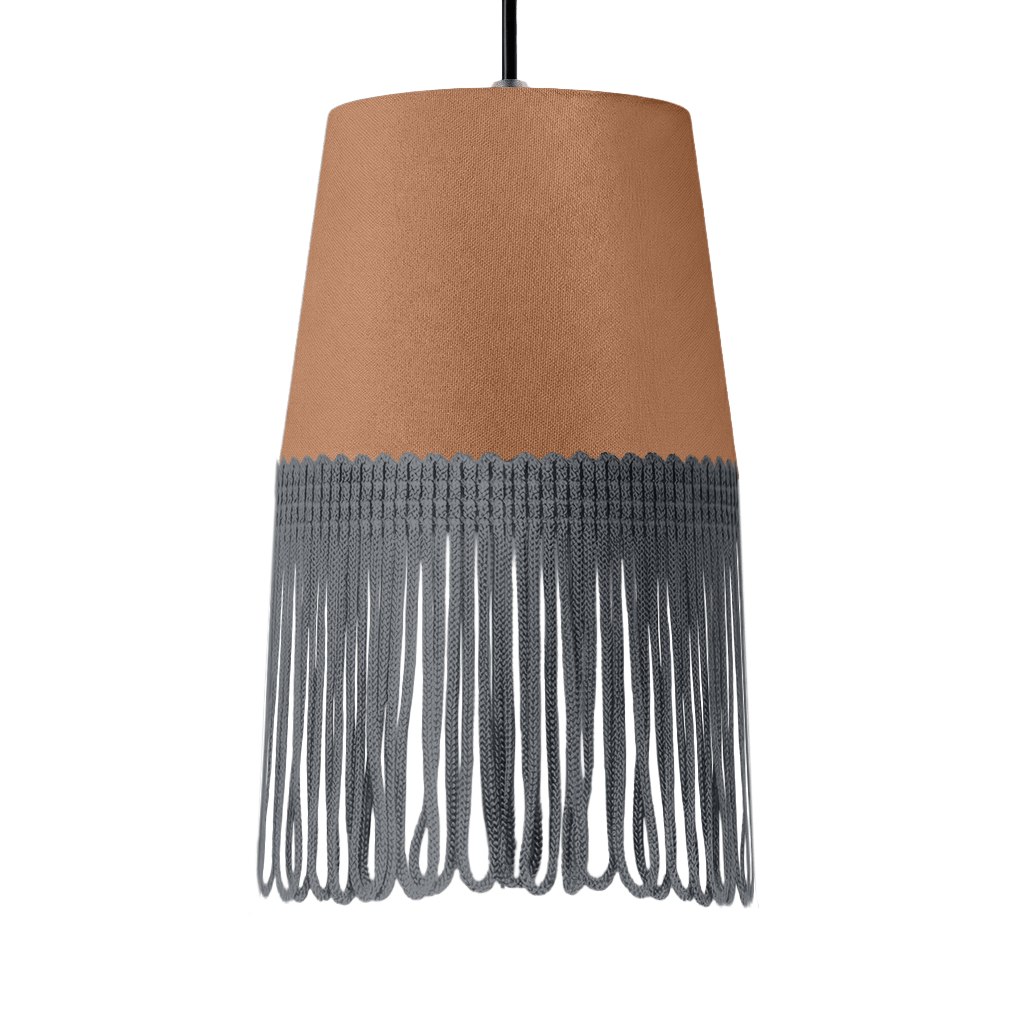 Lampe interiør alcantara brun - Mørkegrå - KJoF - 5cm - 