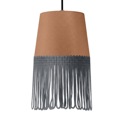 Lampe interiør alcantara brun - Mørkegrå - KJoF - 5cm - 