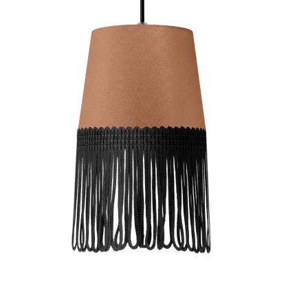 Lampe interiør alcantara brun - Sort - KJoF - 5cm - 