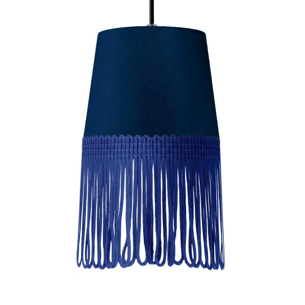 Lampe interiør alcantara cobalt blå - Blå - KJoF - 5cm - 