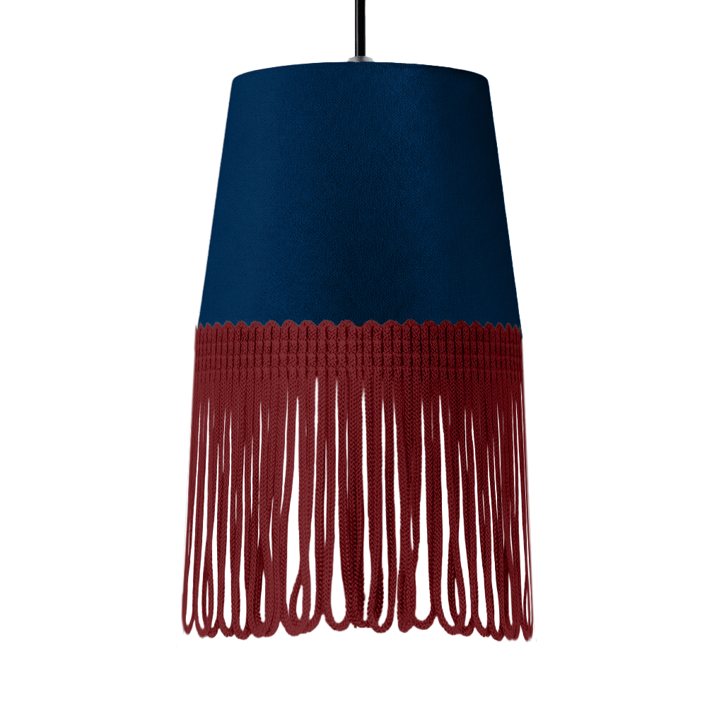 Lampe interiør alcantara cobalt blå - Bordeaux - KJoF - 5cm - 