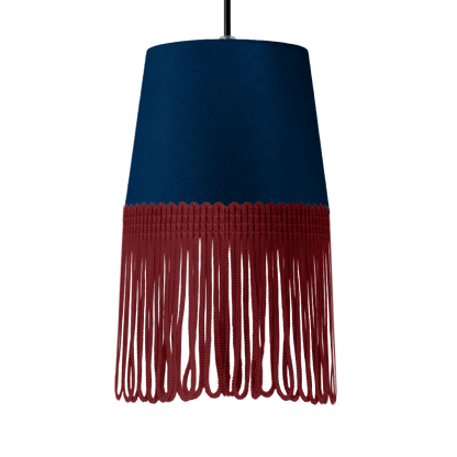Lampe interiør alcantara cobalt blå - Bordeaux - KJoF - 5cm - 