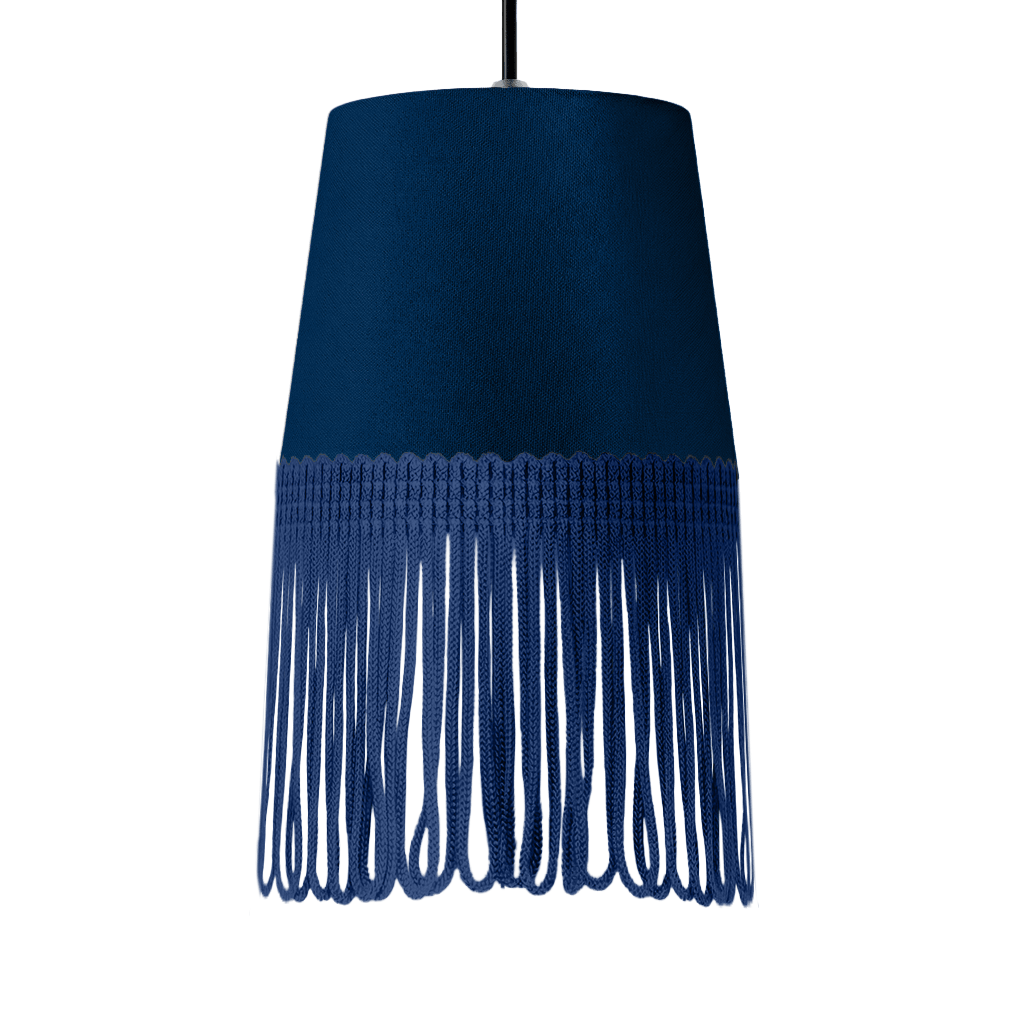 Lampe interiør alcantara cobalt blå - Mørkeblå - KJoF - 5cm - 