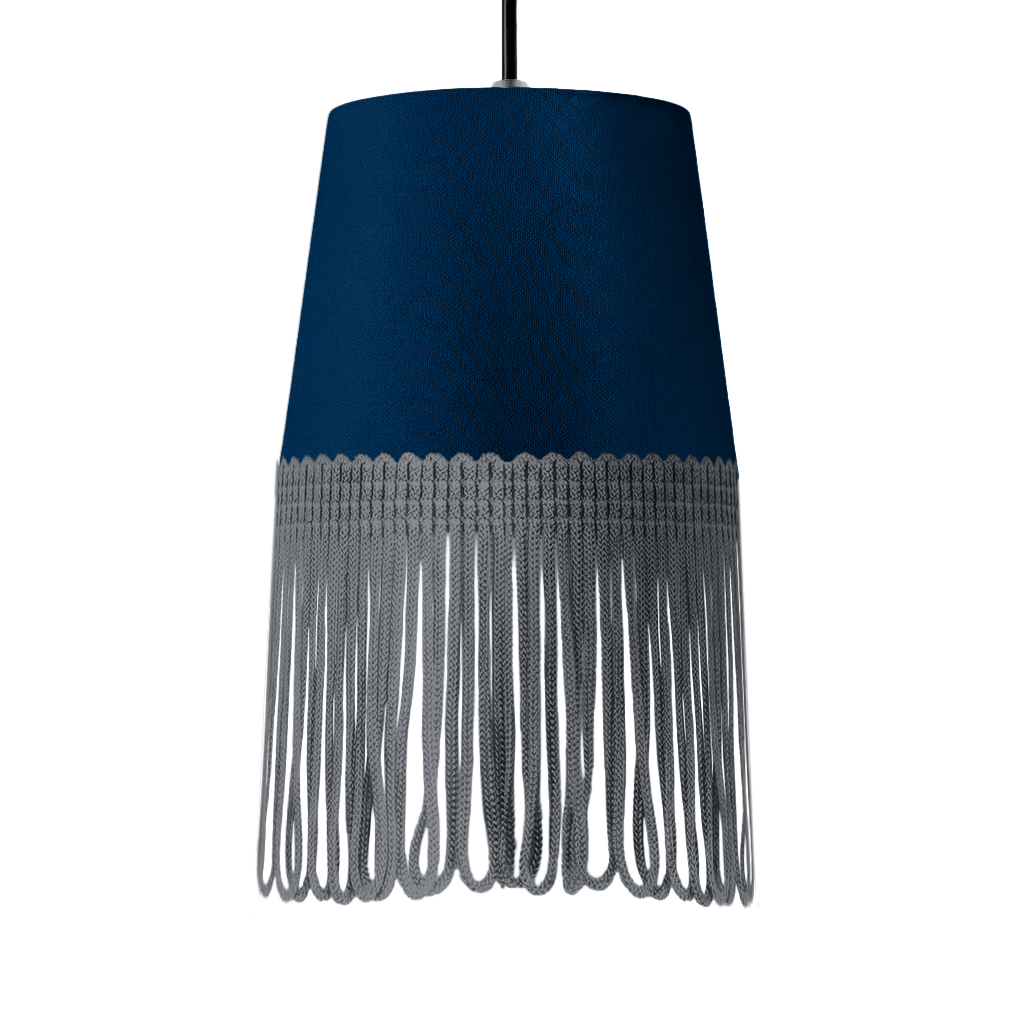 Lampe interiør alcantara cobalt blå - Mørkegrå - KJoF - 5cm - 