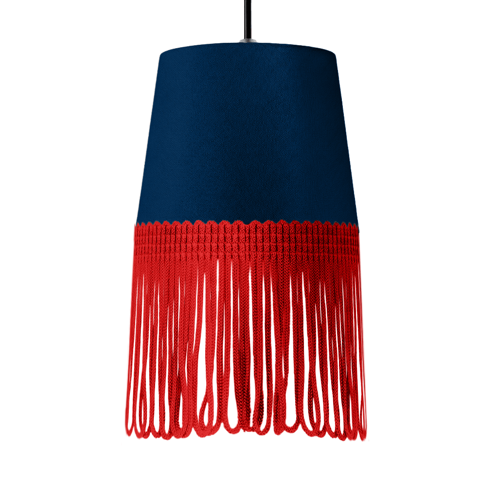 Lampe interiør alcantara cobalt blå - Rød - KJoF - 5cm - 
