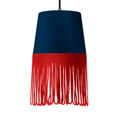 Lampe interiør alcantara cobalt blå - Rød - KJoF - 5cm - 