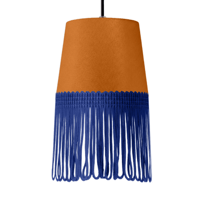Lampe interiør alcantara cognac - Blå - KJoF - 5cm - 