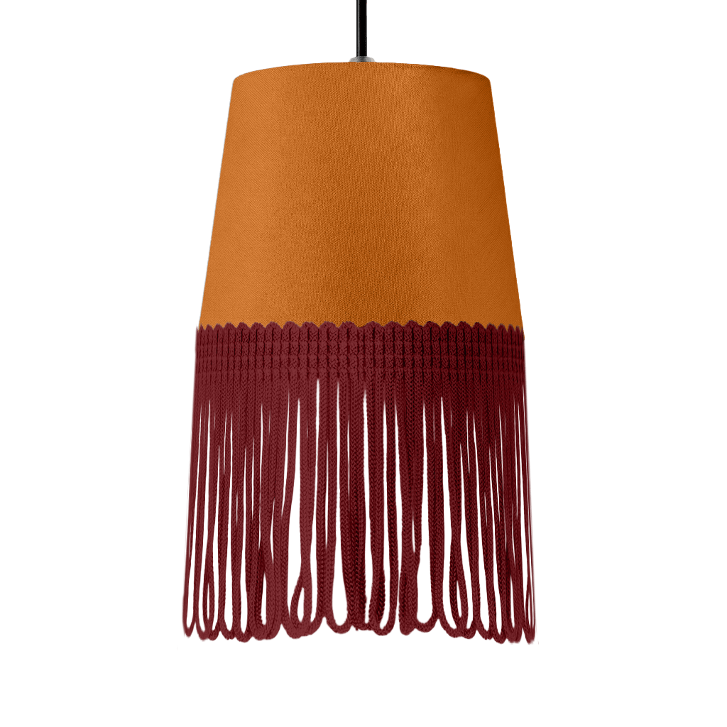 Lampe interiør alcantara cognac - Bordeaux - KJoF - 5cm - 