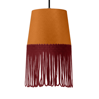 Lampe interiør alcantara cognac - Bordeaux - KJoF - 5cm - 