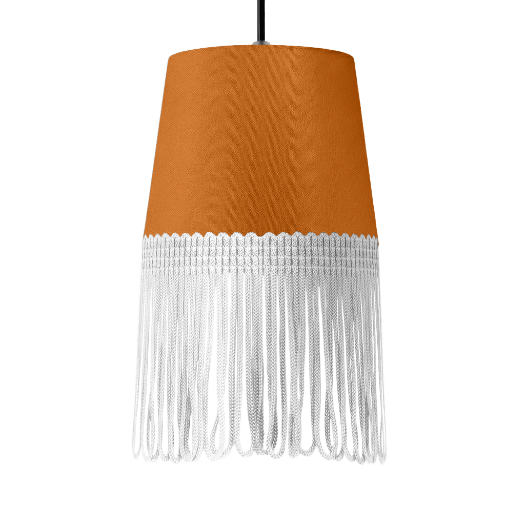 Lampe interiør alcantara cognac - Hvid - KJoF - 5cm - 