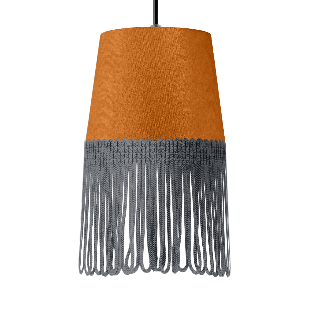 Lampe interiør alcantara cognac - Mørkegrå - KJoF - 5cm - 