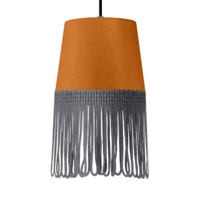 Lampe interiør alcantara cognac - Mørkegrå - KJoF - 5cm - 