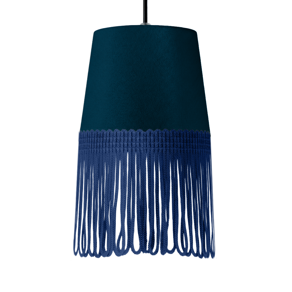 Lampe interiør alcantara denim blå - Mørkeblå - KJoF - 5cm - 