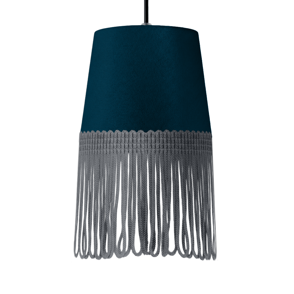 Lampe interiør alcantara denim blå - Mørkegrå - KJoF - 5cm - 